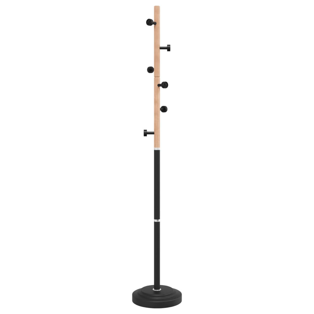 Portemanteau noir 177 cm Fer thermolaqué