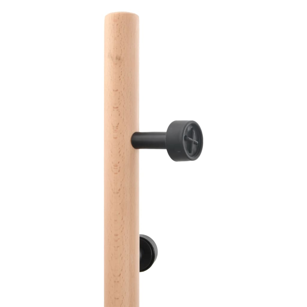Portemanteau noir 177 cm Fer thermolaqué