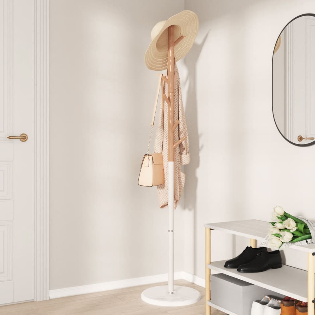 Clothes Rack White 172 cm Powder-Coated Iron