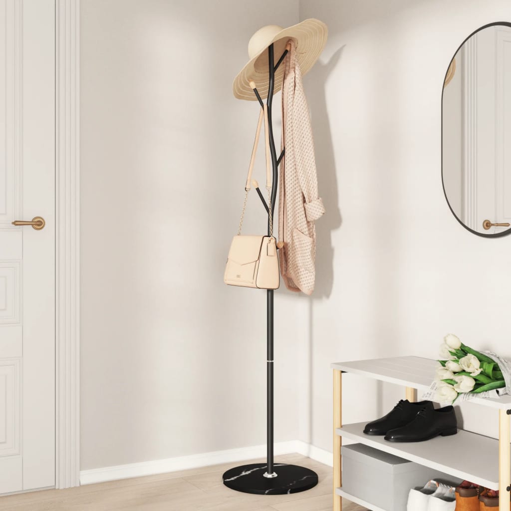 Clothes Rack Black 177 cm Powder-Coated Iron