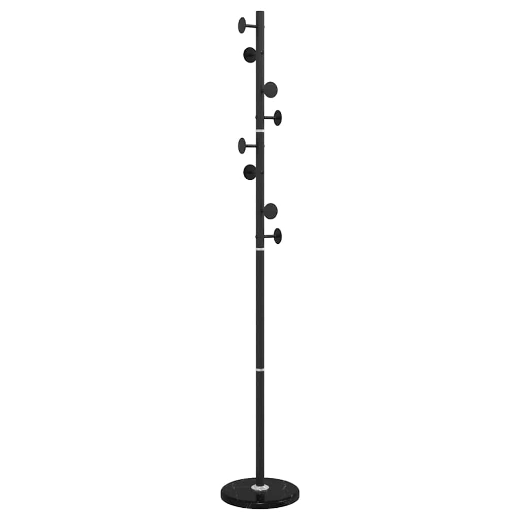 Portemanteau noir 176 cm en fer thermolaqué
