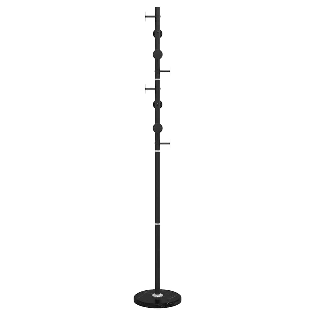 Portemanteau noir 176 cm en fer thermolaqué