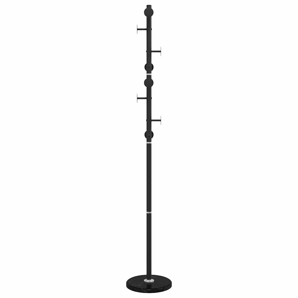Portemanteau noir 176 cm en fer thermolaqué