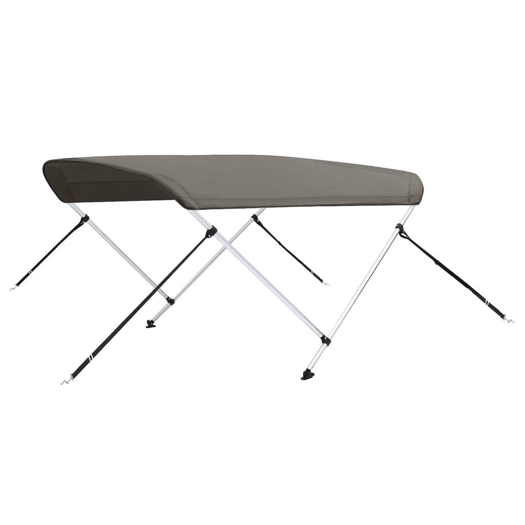 2-Bow Bimini Top Grau 180x150x110 cm