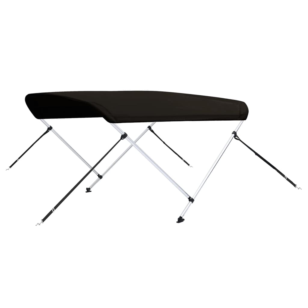 Bimini 2 arceaux noir 150x120x110 cm