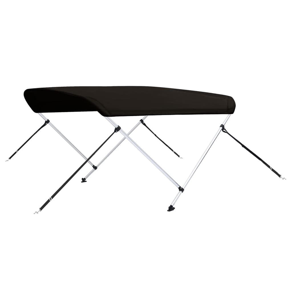 Bimini 2 arceaux noir 180x130x110 cm