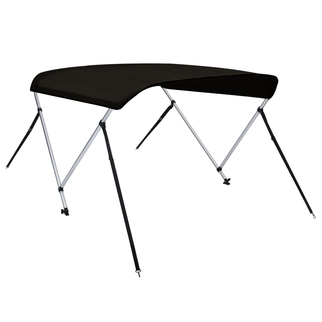 Bimini 2 arceaux noir 180x150x110 cm