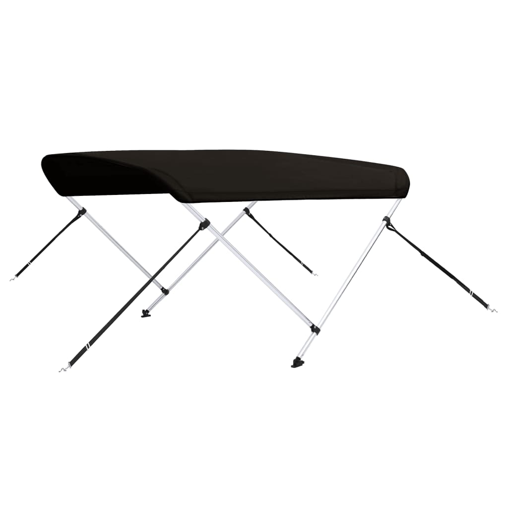 Bimini 2 arceaux noir 180x150x110 cm