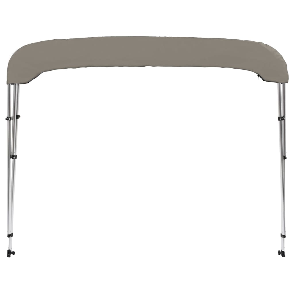 3-Bow Bimini-Top Grau 183x160x137 cm