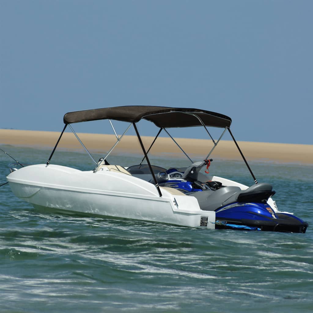 Bimini-Top 3 arceaux noir 183x140x137 cm