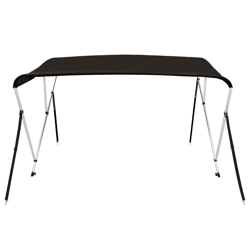 3-Bow Bimini Top Black 183x196x137 cm