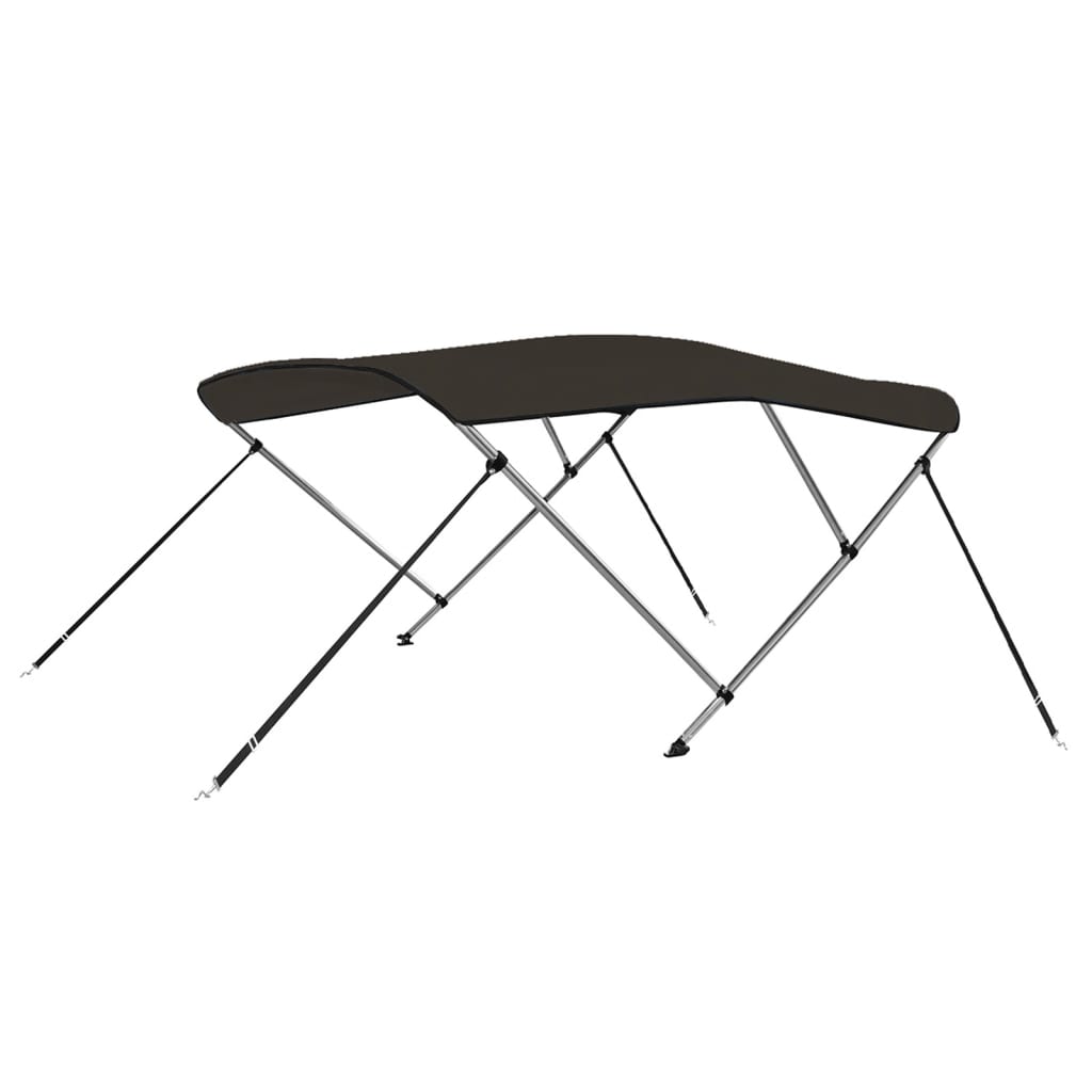 3-Bow Bimini Top Black 183x196x137 cm