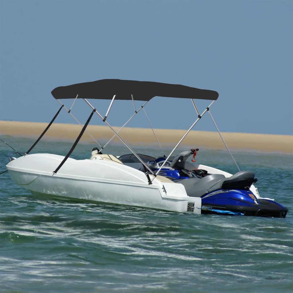Bimini-top 4 arceaux noir 243x180x137 cm