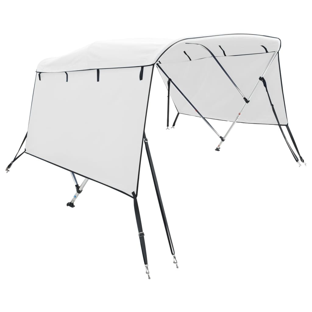 Bimini-top 3 arceaux avec panneaux latéraux 183x(185-198)x137 cm