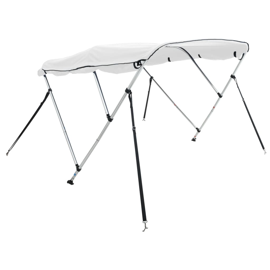 Bimini-top 3 arceaux avec panneaux latéraux 183x(185-198)x137 cm