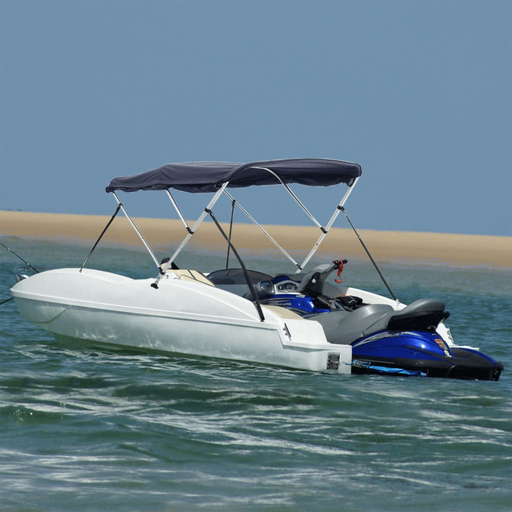 Bimini 3 arceaux avec panneaux latéraux 183x(185-198)x137 cm