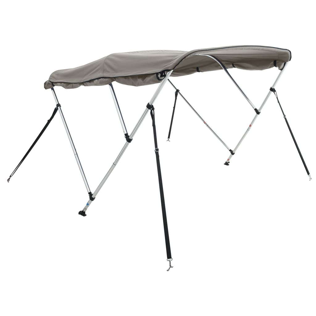 Taude soleil 3 arceaux avec panneaux latéraux 183x(154-167)x137 cm