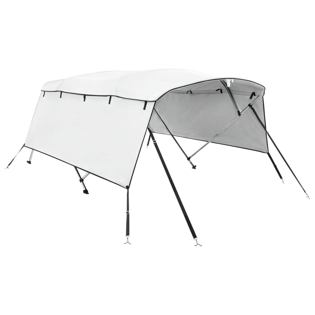 4-Bow Bimini Top with Side Panels 243x(230-244)x137 cm