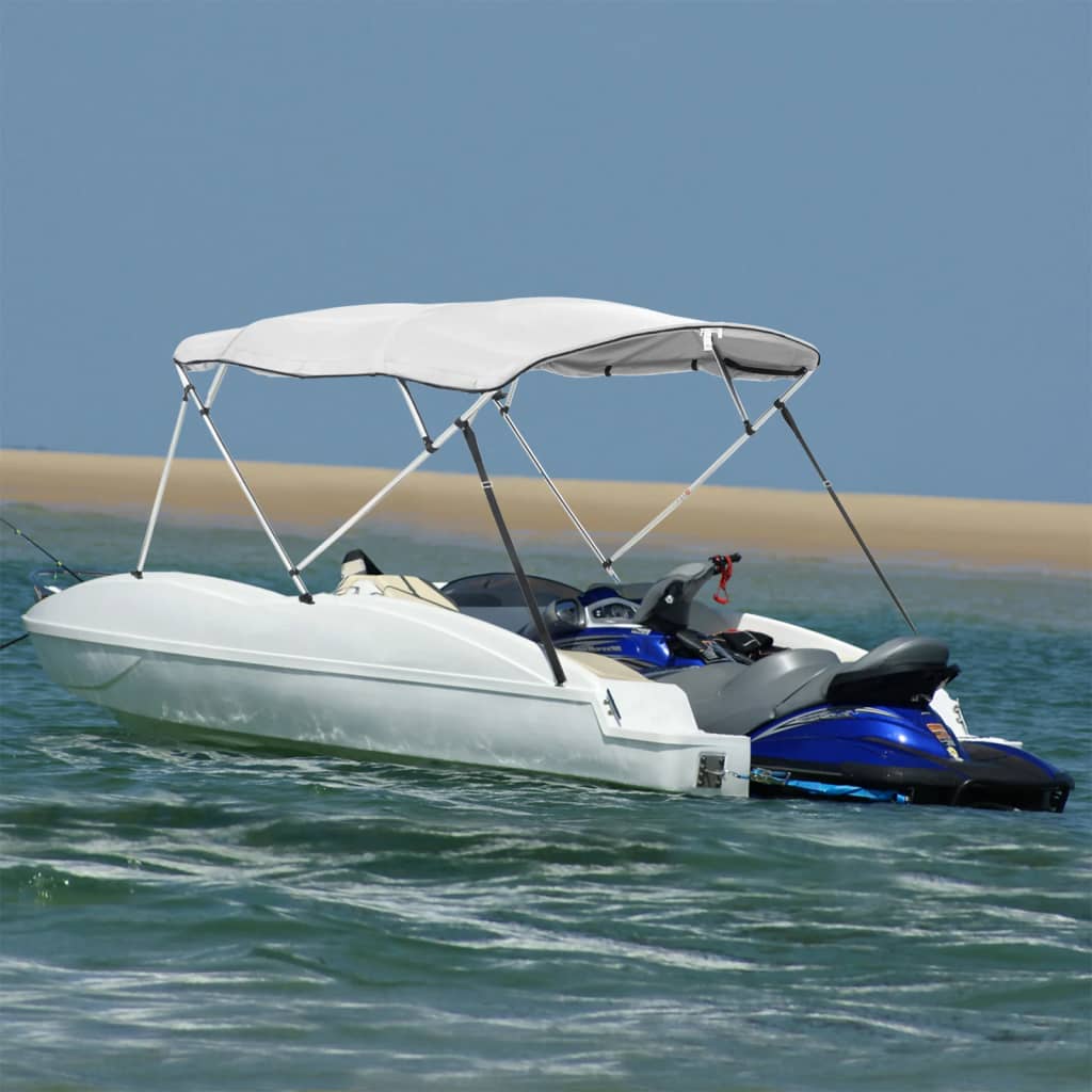 4-Bow Bimini Top with Side Panels 243x(230-244)x137 cm