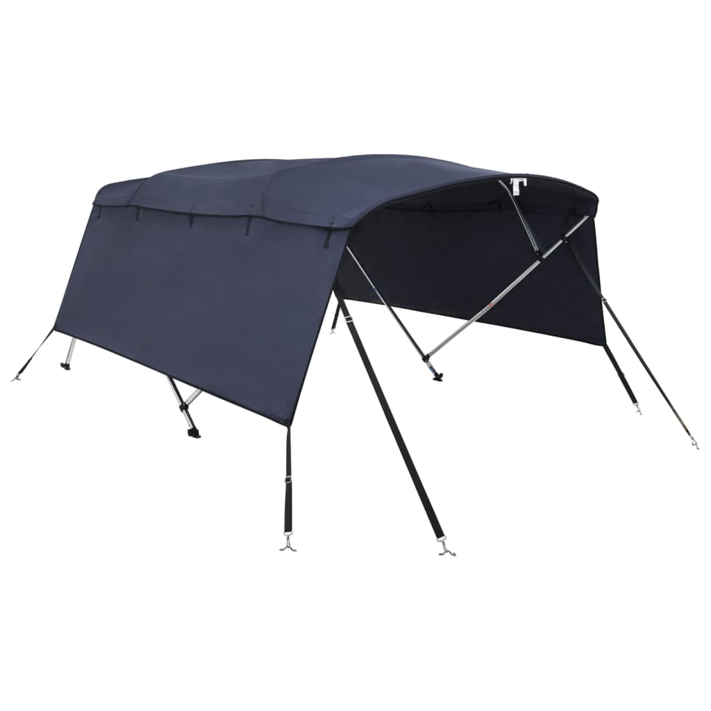 Bimini top 4 arceaux avec parois latérales 243x(200-213)x137 cm