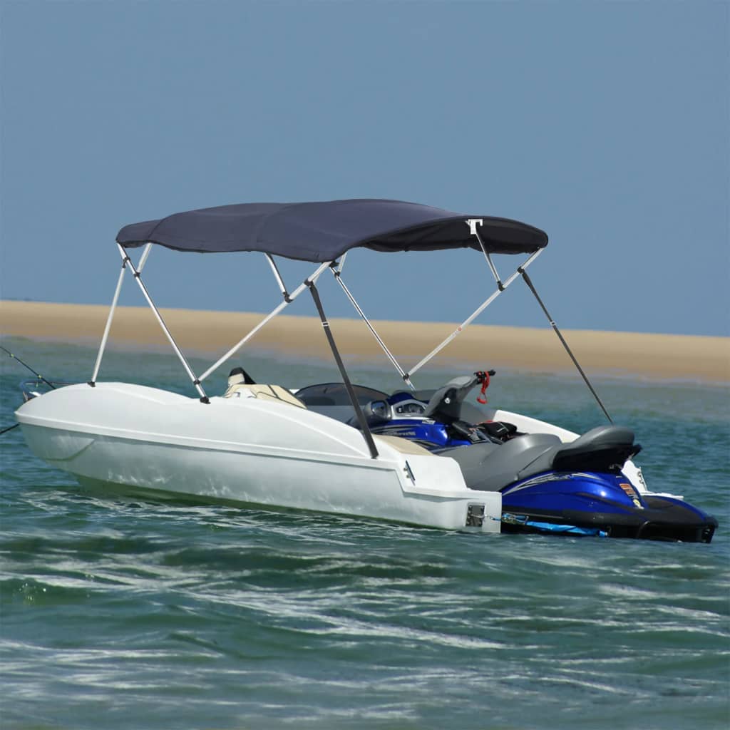 Capote Bimini 4 arceaux avec parois latérales 243x(230-244)x137 cm