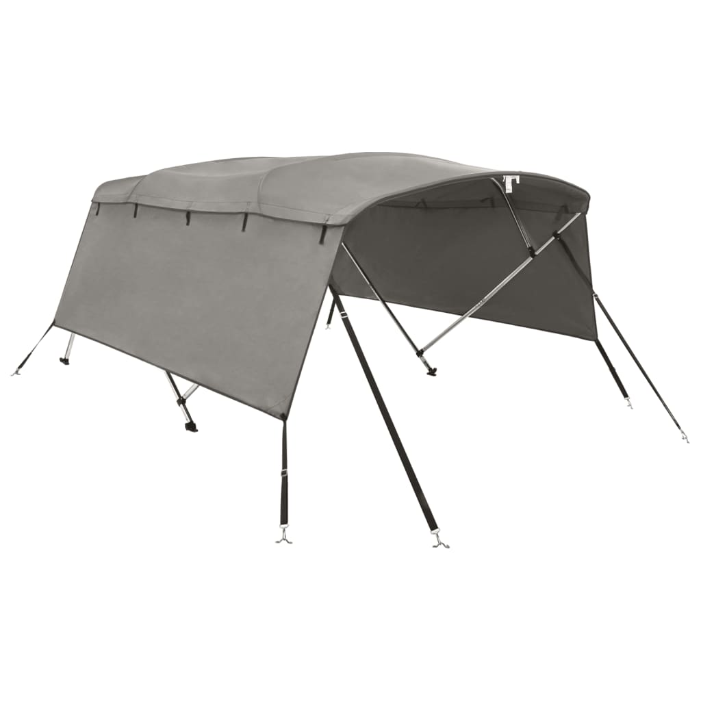 Capote bimini 4 arceaux avec parois latérales 243x(185-198)x137 cm