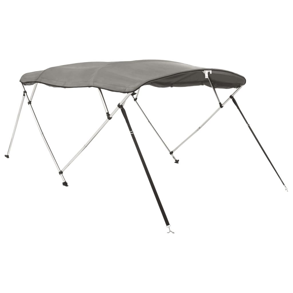 Capote bimini 4 arceaux avec parois latérales 243x(185-198)x137 cm