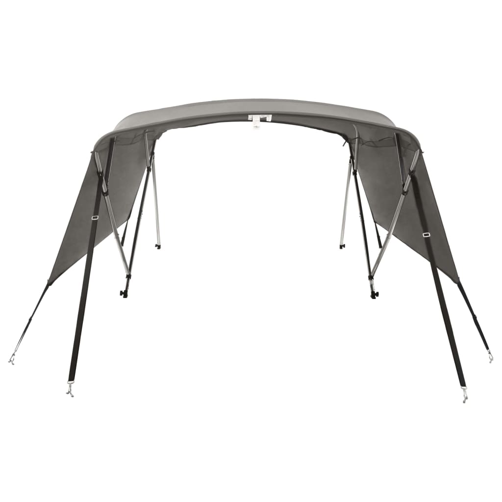 Capote bimini 4 arceaux avec parois latérales 243x(185-198)x137 cm