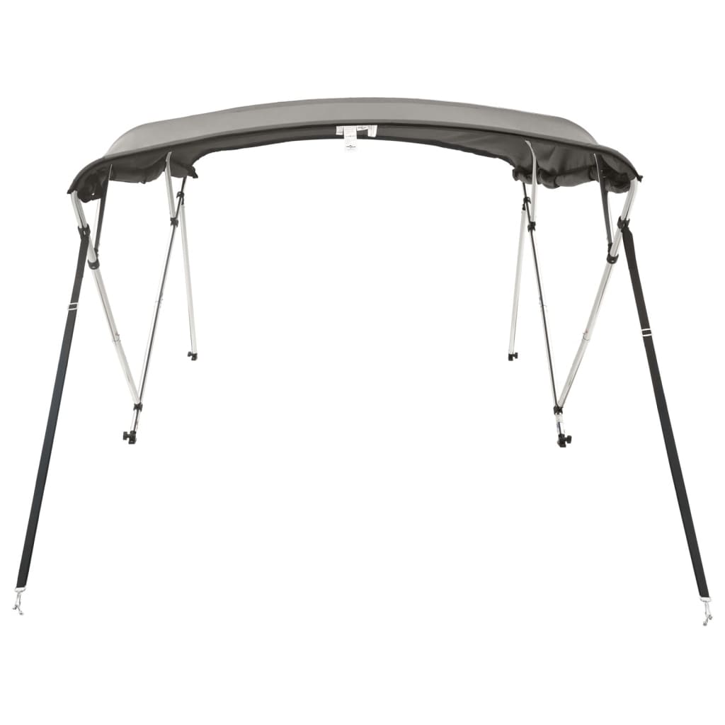 Capote bimini 4 arceaux avec parois latérales 243x(185-198)x137 cm