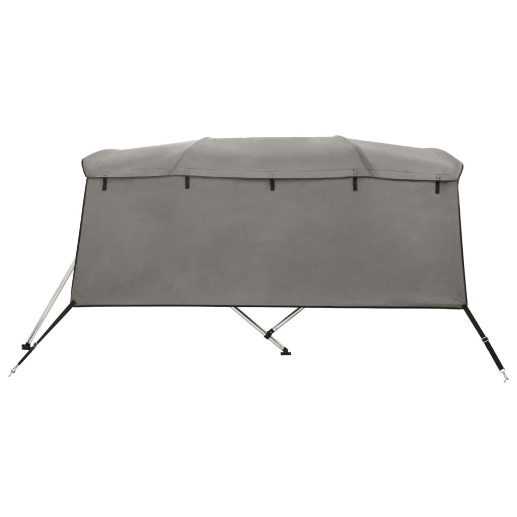 Capote bimini 4 arceaux avec parois latérales 243x(185-198)x137 cm