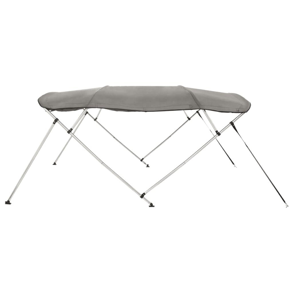 Capote bimini 4 arceaux avec parois latérales 243x(185-198)x137 cm