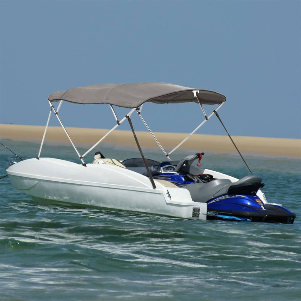 Capote bimini 4 arceaux avec parois latérales 243x(185-198)x137 cm