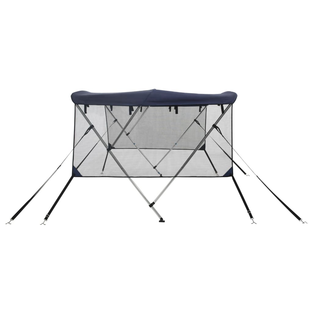 Bimini-top 3 arceaux avec côtés en maille 183x(154-167)x137 cm