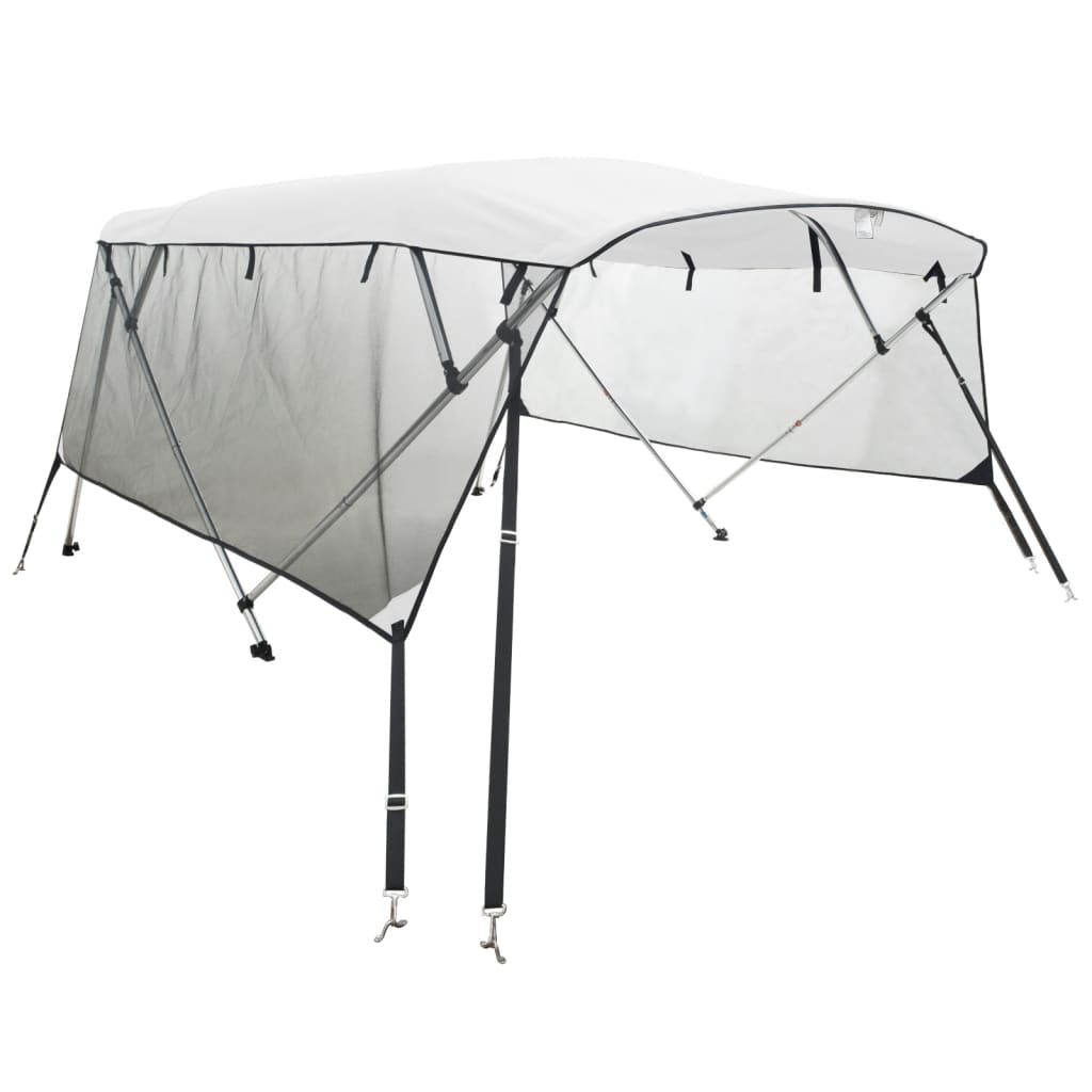 Bimini 4 arceaux avec parois latérales en maille 243x(200-213)x137 cm