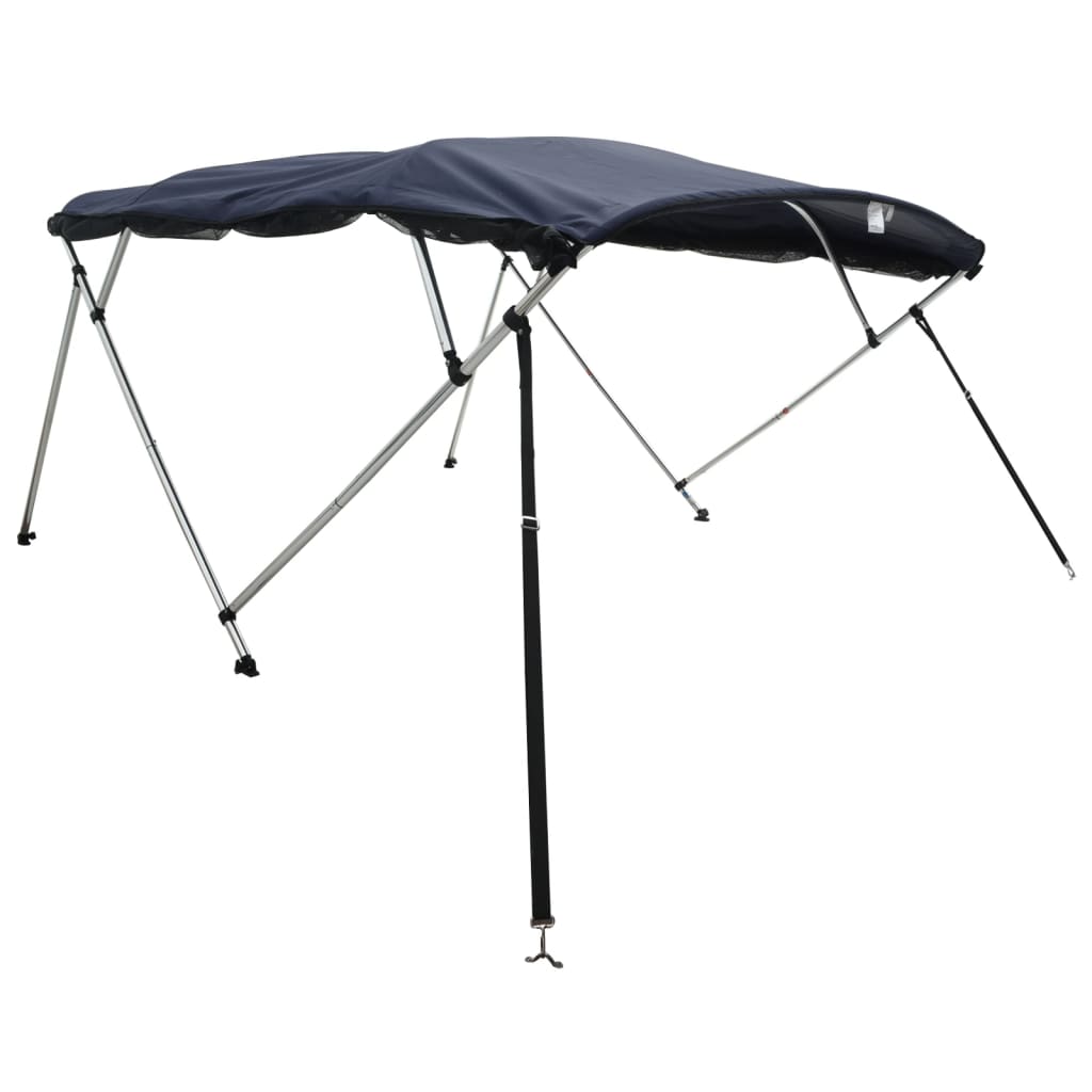 Bimini-top 4 arceaux avec parois latérales en maille 243x(170-182)x137 cm