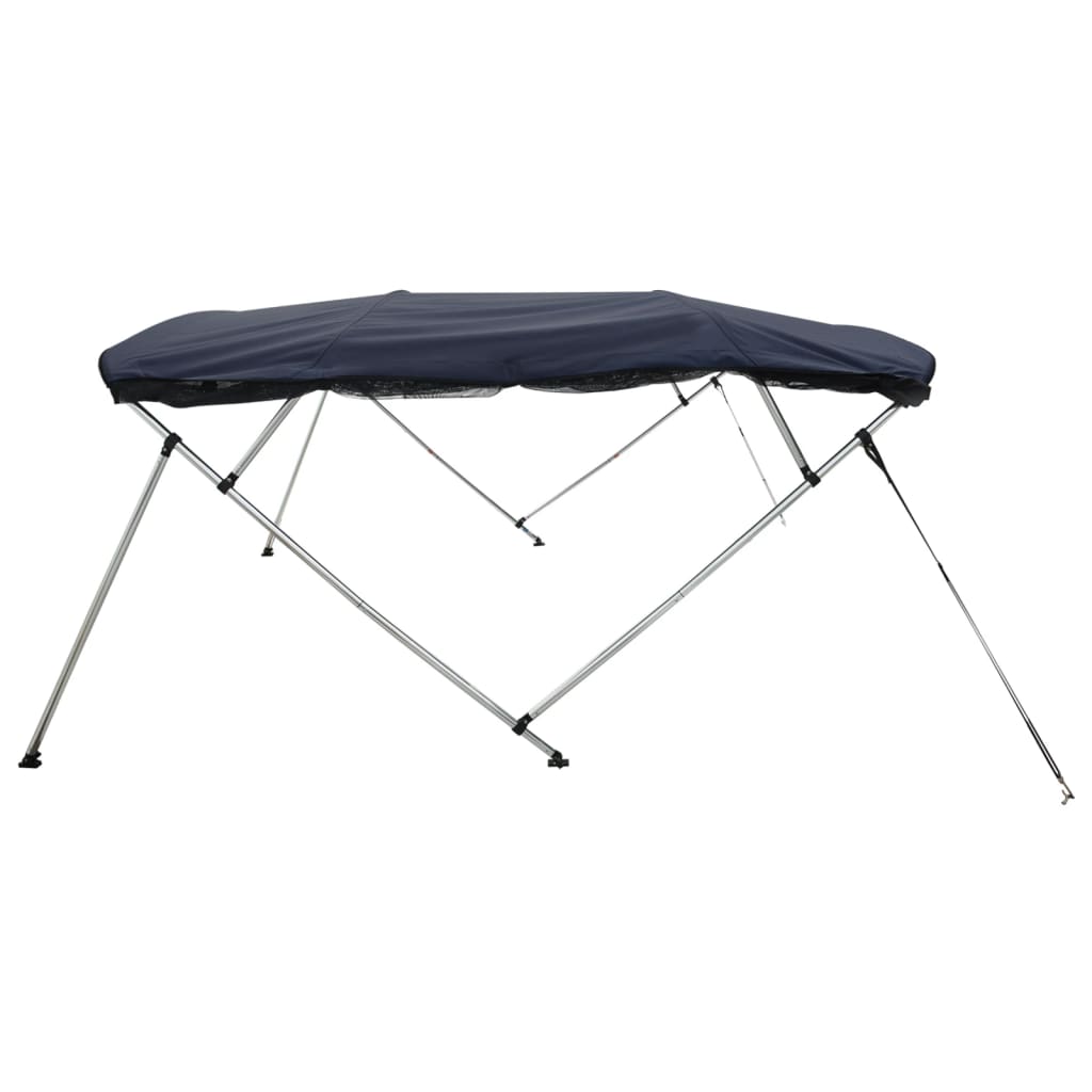 Bimini-top 4 arceaux avec parois latérales en maille 243x(170-182)x137 cm