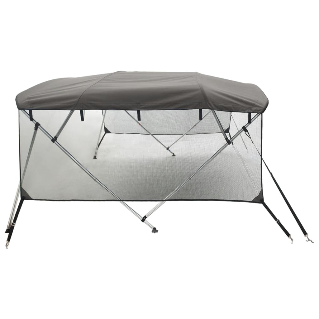 Bimini 4 arceaux avec parois latérales en maille 243x(170-182)x137 cm