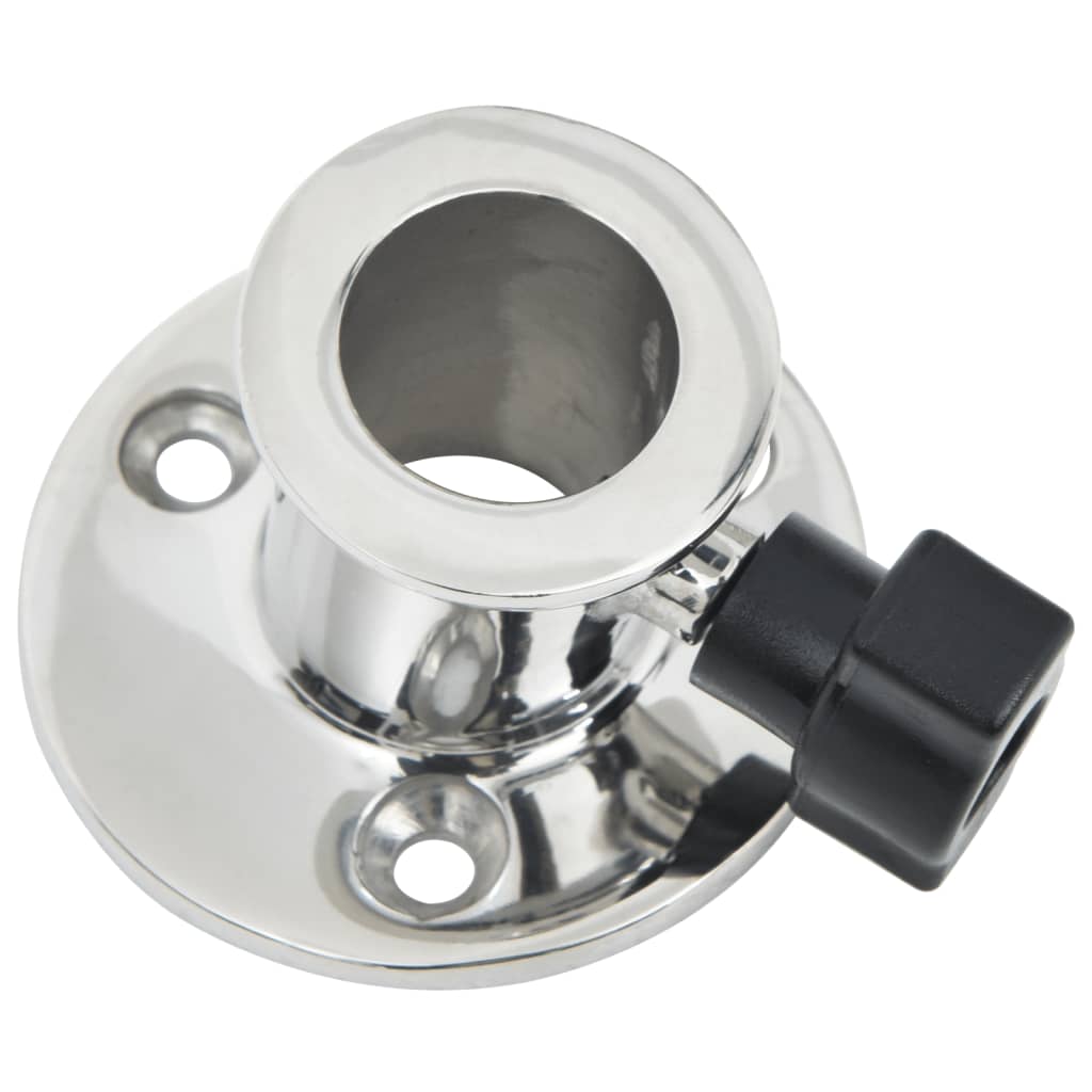 Pieds de balcon 2 pcs. ronds pour tube de 26 mm en acier inoxydable
