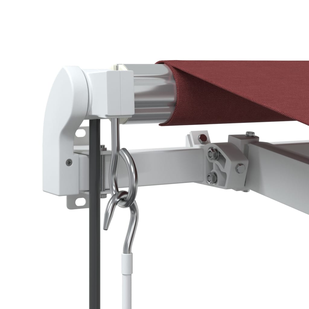 Markise Automatisch mit LED Weinrot 350x250 cm