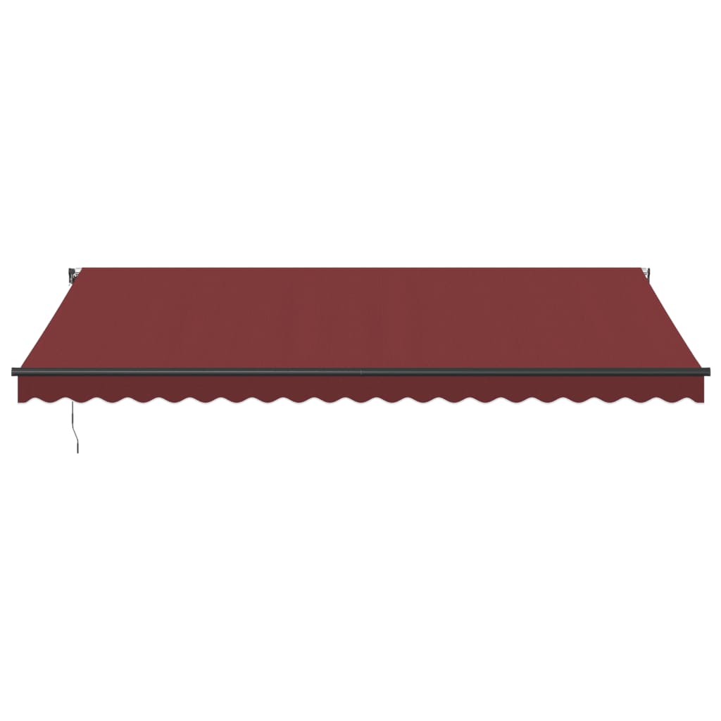 Markise Automatisch mit LED Weinrot 500x350 cm