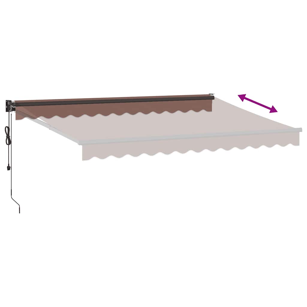 Markise Automatisch Braun 350x250 cm