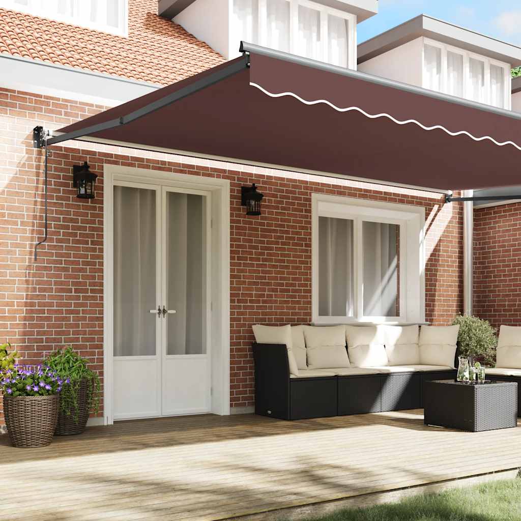 Markise Automatisch Braun 500x300 cm