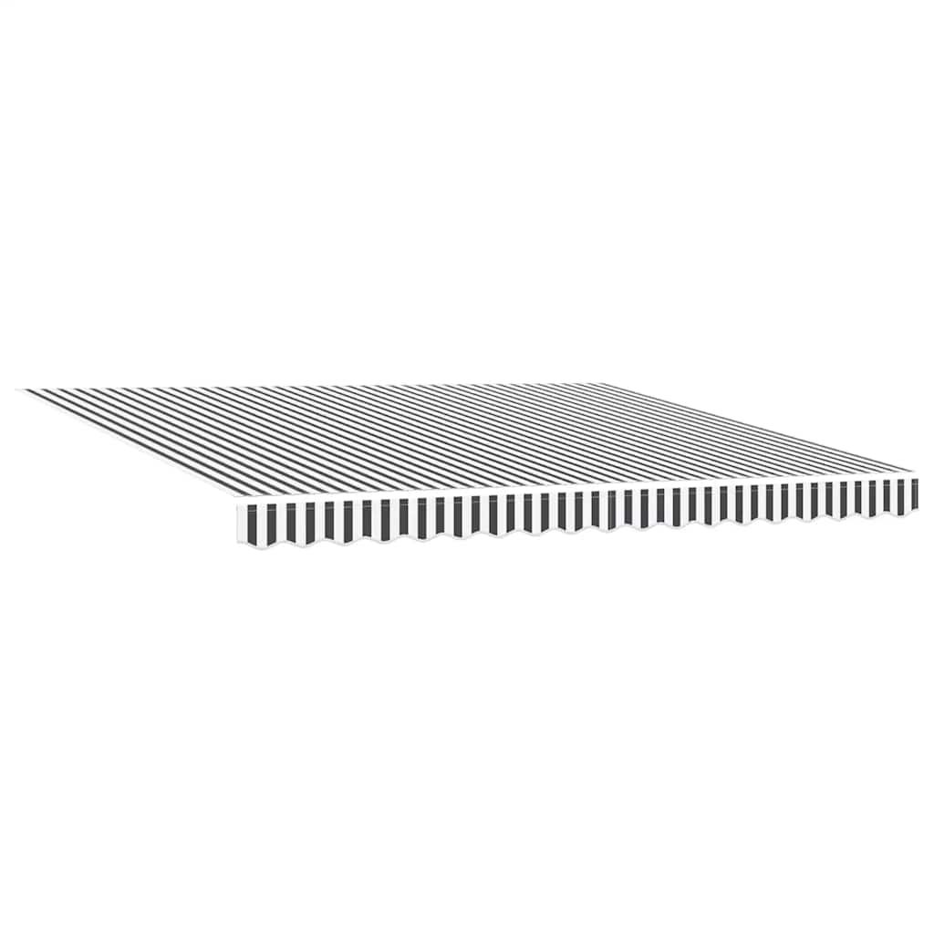 Markise Automatisch mit LED Anthrazit & Weiß 400x300 cm