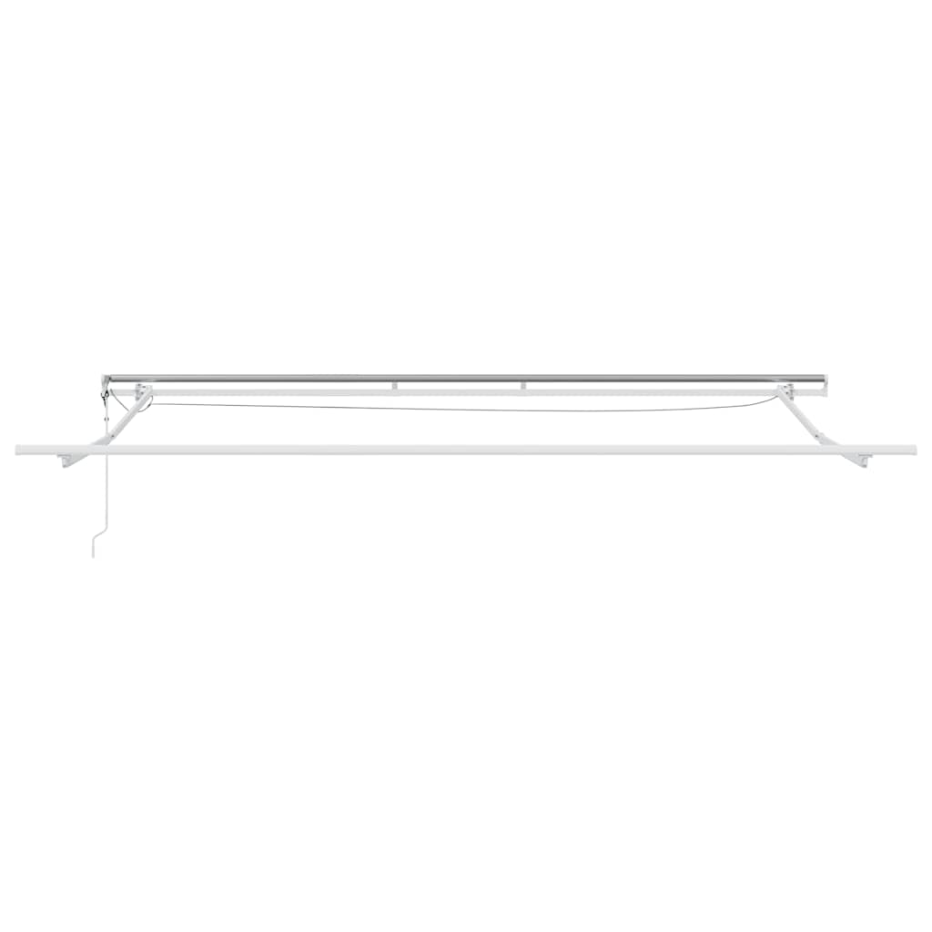 Markise Automatisch mit LED Anthrazit & Weiß 450x300 cm