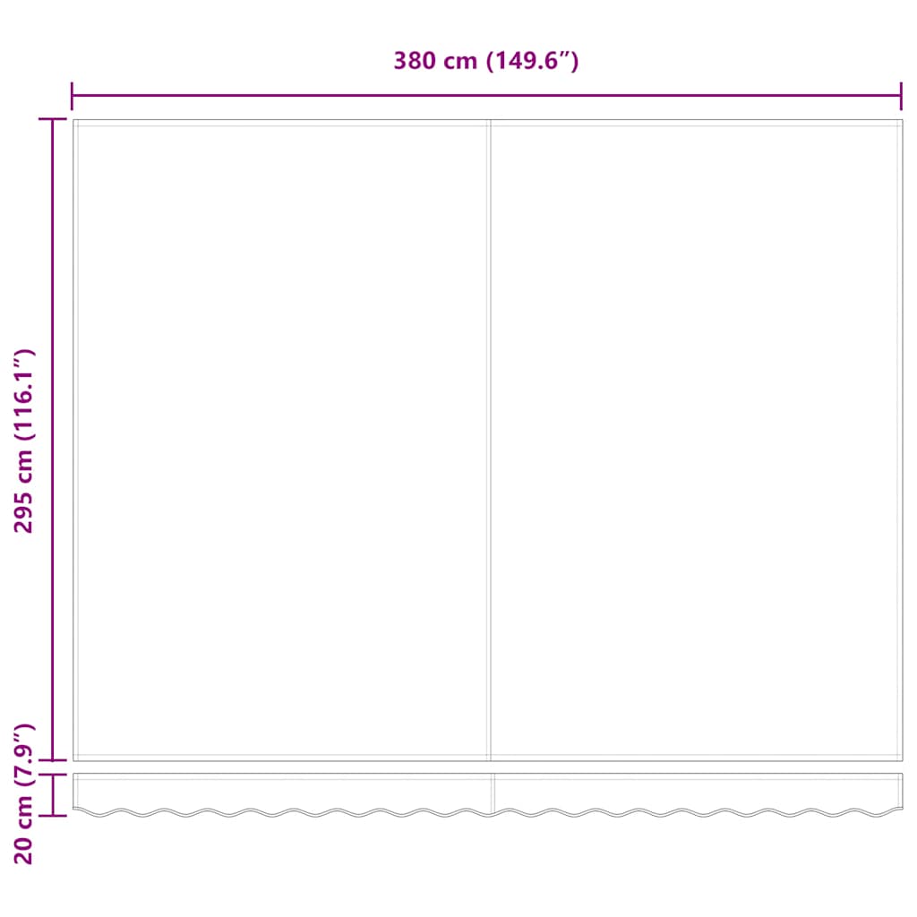 Automatisch Manuell Anthrazit & Weiß 400x300 cm