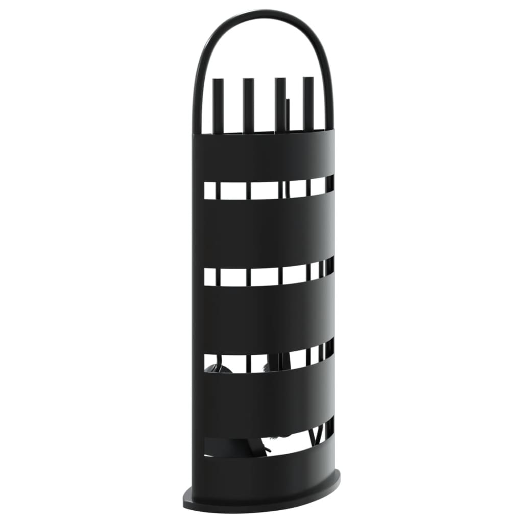 5-teiliges Kaminbesteck-Set 23 x 15 x 66 cm Stahl