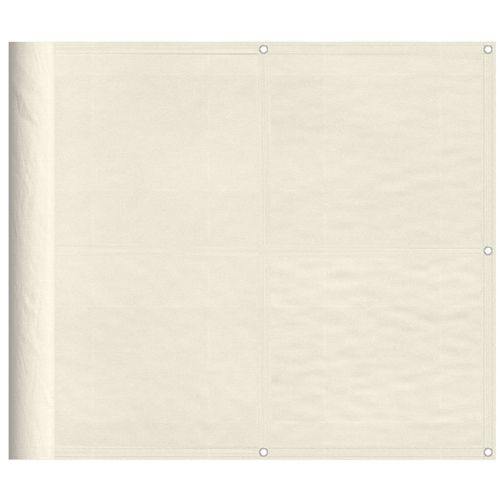 Balkon-Sichtschutz Creme 90x700 cm 100 % Polyester-Oxford