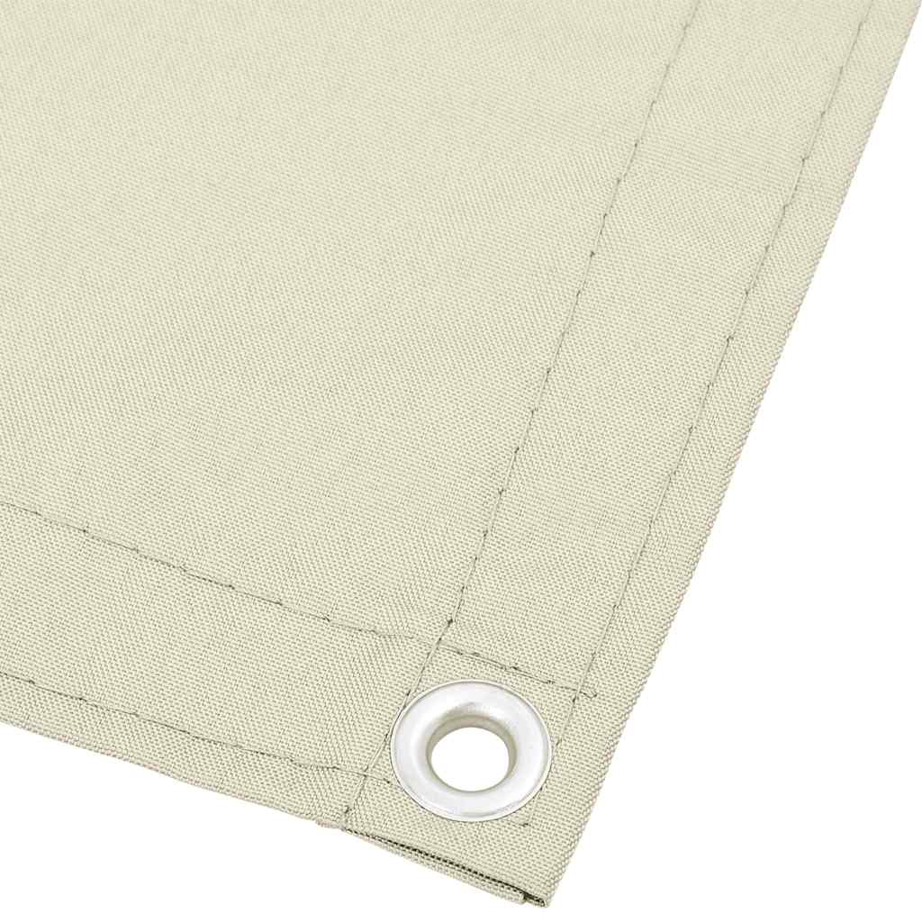 Balkon-Sichtschutz Creme 120x700 cm 100 % Polyester-Oxford