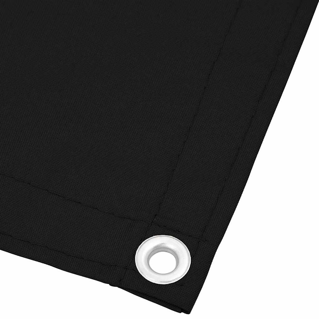 Balkon-Sichtschutz Schwarz 75x700 cm 100 % Polyester-Oxford