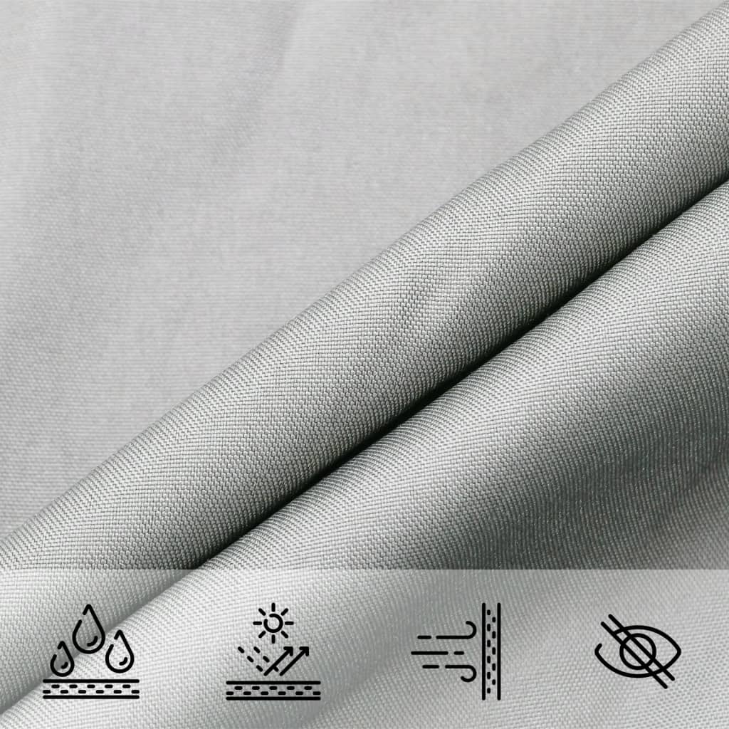 Sonnensegel Hellgrau 4x2,5 m 100% Polyester Oxford